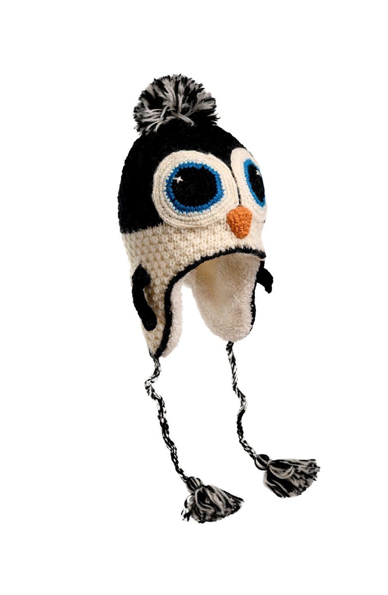 Nirvanna Designs Crochet Penguin Hat, Alternate, color, White