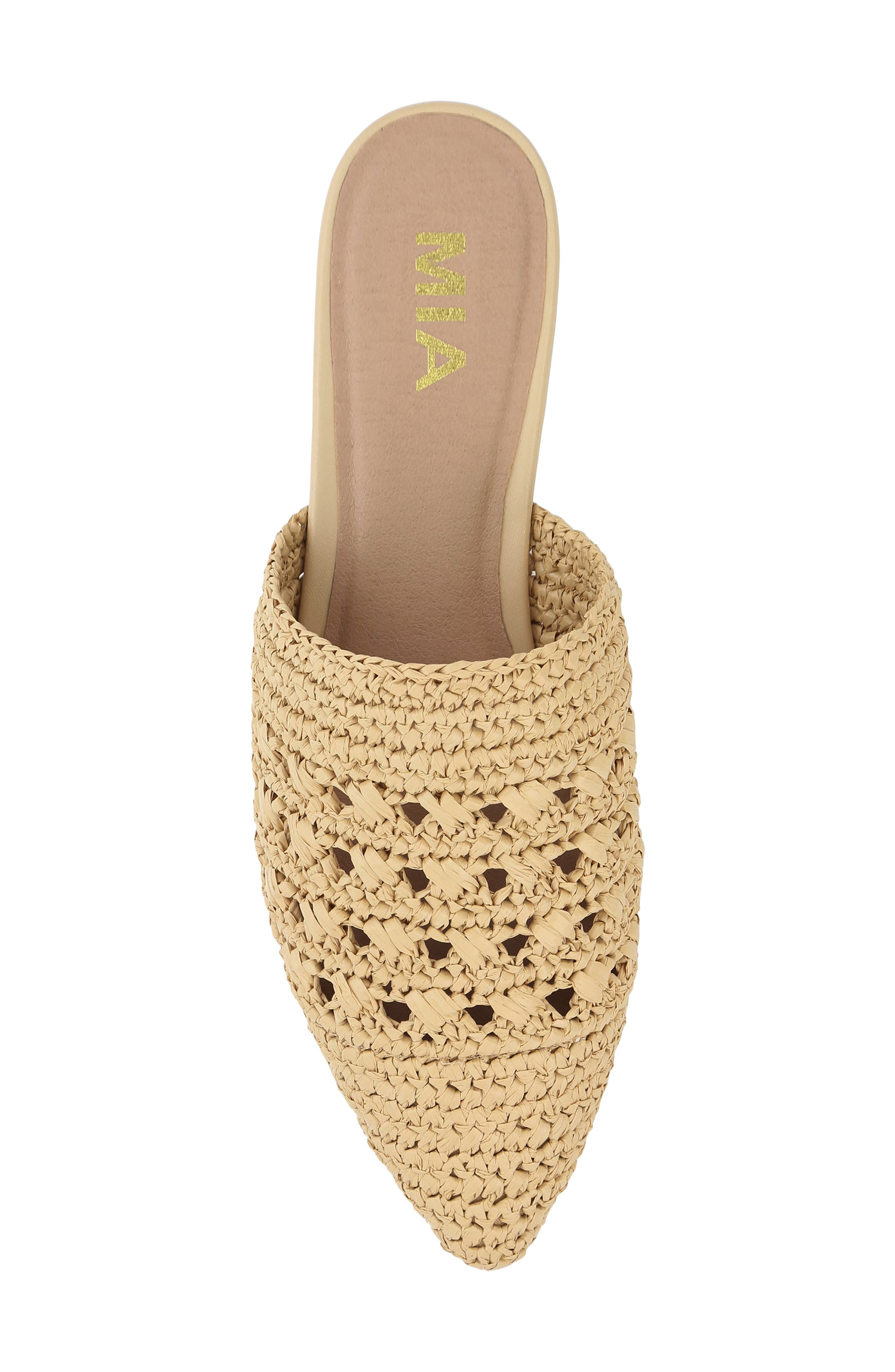 MIA Jany Raffia Mule, Alternate, color, Natural