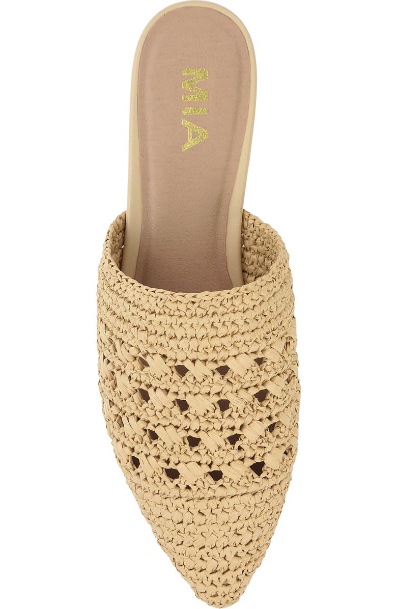 MIA Jany Raffia Mule, Alternate, color, Natural