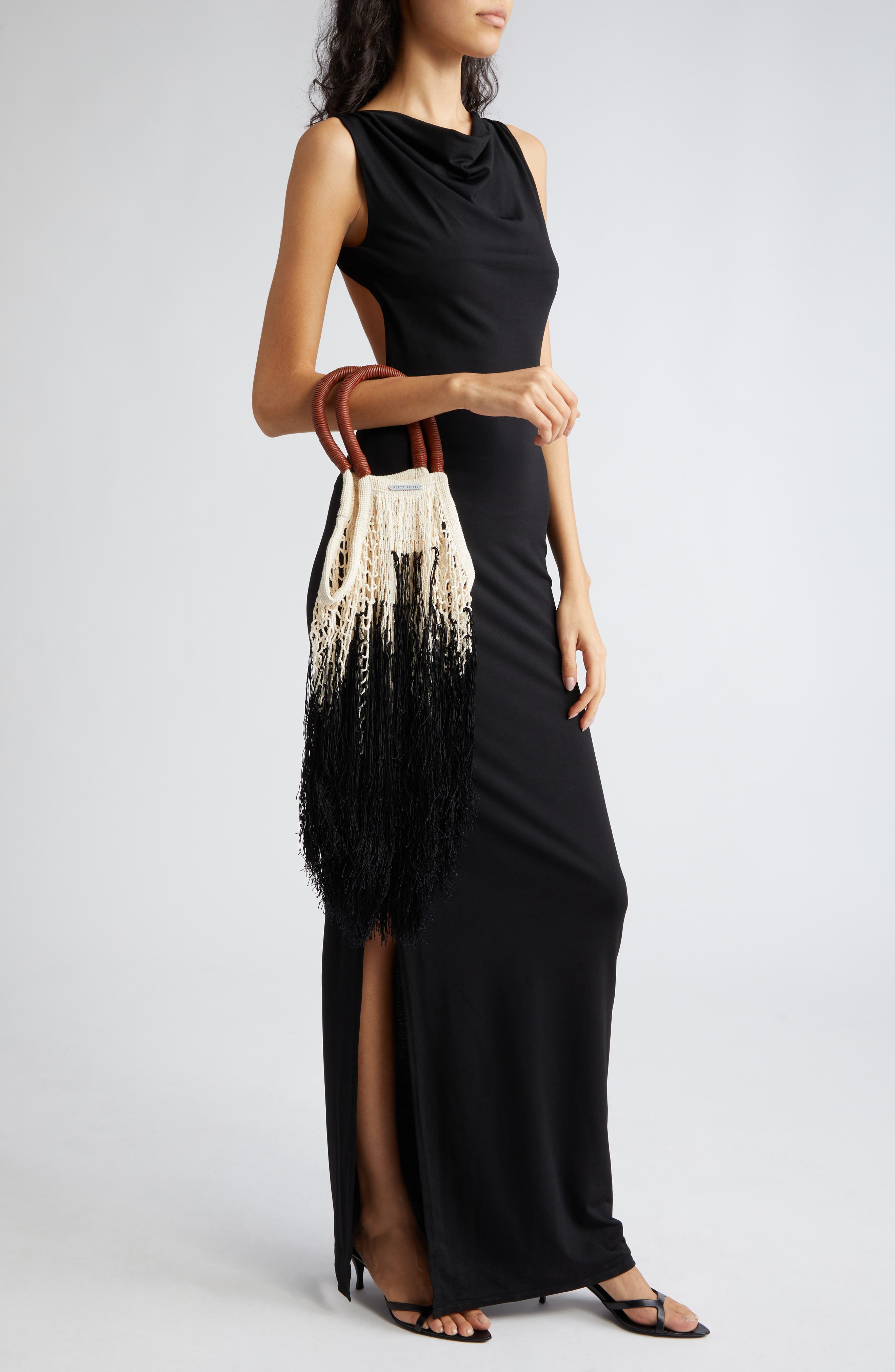 Large Vessal Fringe Convertible Bag, Alternate, color, FOSSIL