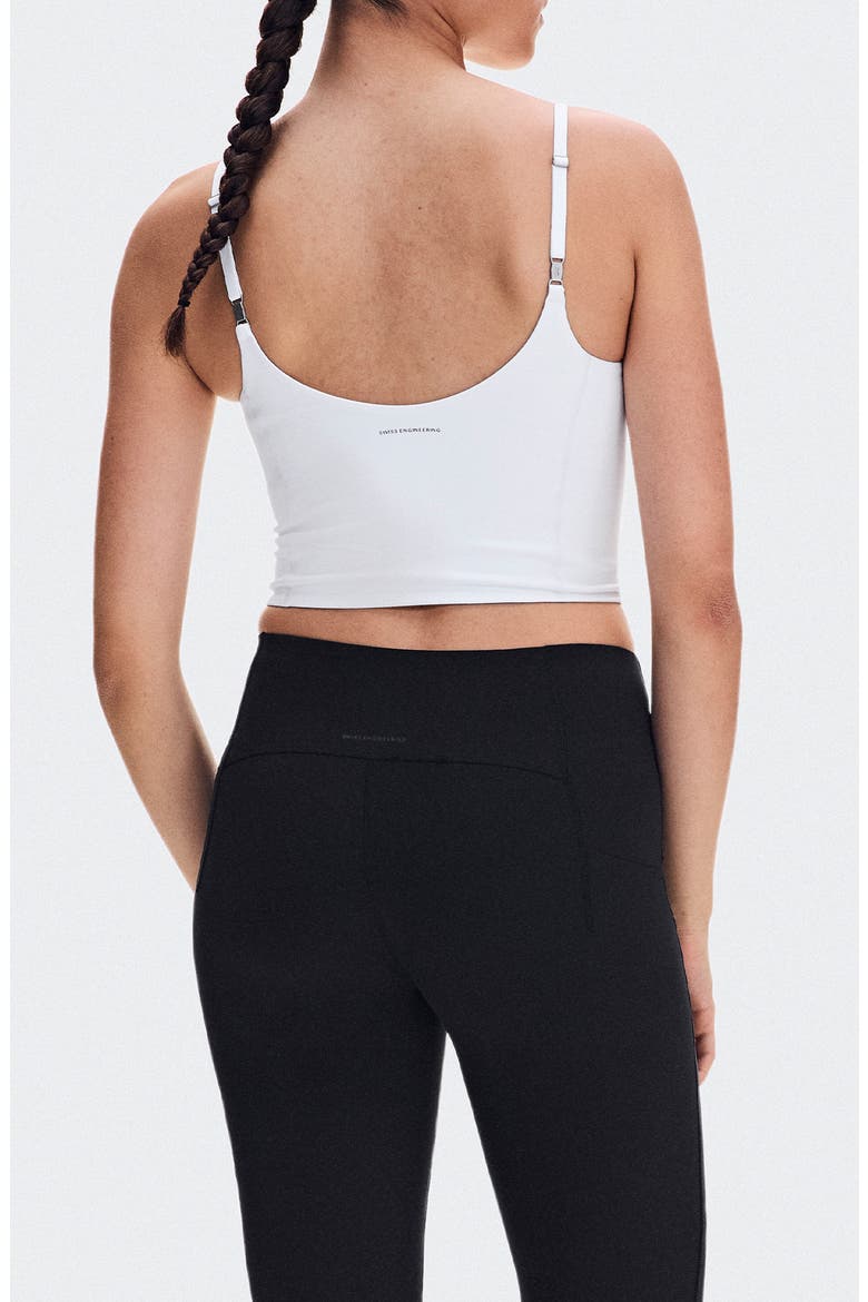 Studio Cropped Tank, Alternate, color, WHITE