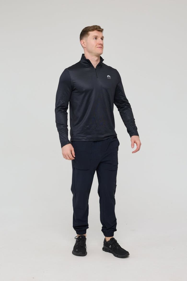 Elite Activewear 1/4 Zip Top - Black, Alternate, color, Black