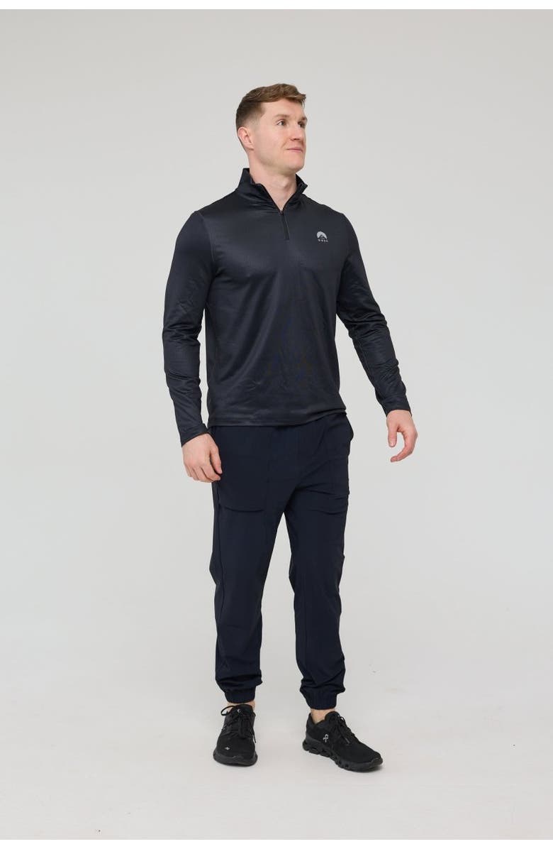 OOSC Elite Activewear 1/4 Zip Top - Black, Alternate, color, Black