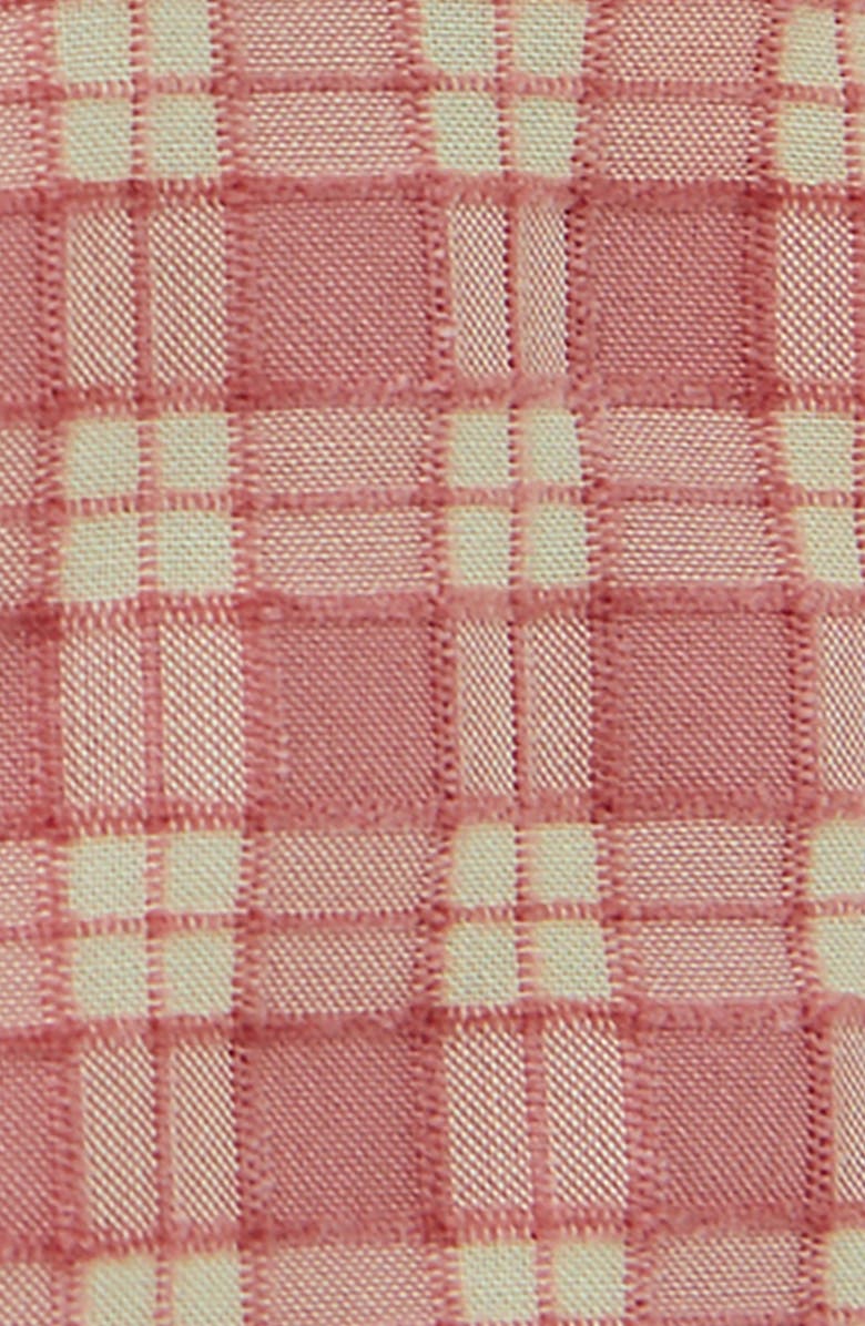 Free People Olivia Tie Waist Gingham Double Breasted Blazer, Alternate, color,