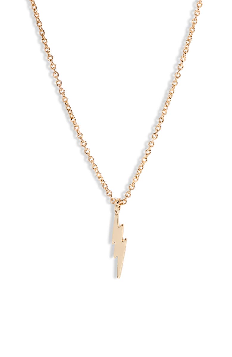 Bryan Anthonys Made of Lightning Pendant Necklace, Alternate, color, Gold