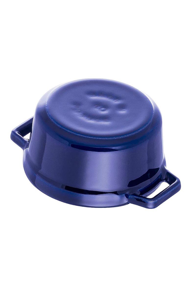 Enameled Cast Iron 0.25-Quart Mini Cocotte, Alternate, color, DARK BLUE