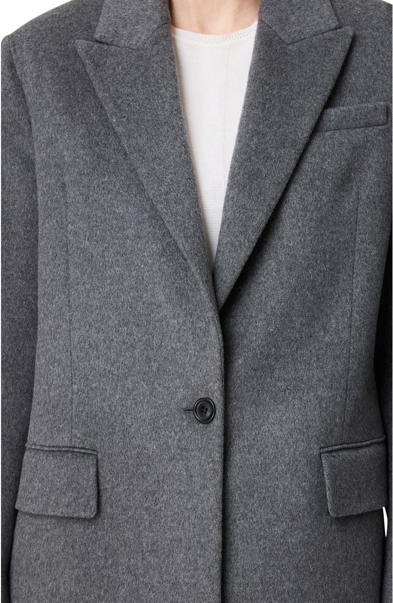 Another Tomorrow Tailored Cashmere Jacket, Alternate, color, Medium Melange Grey