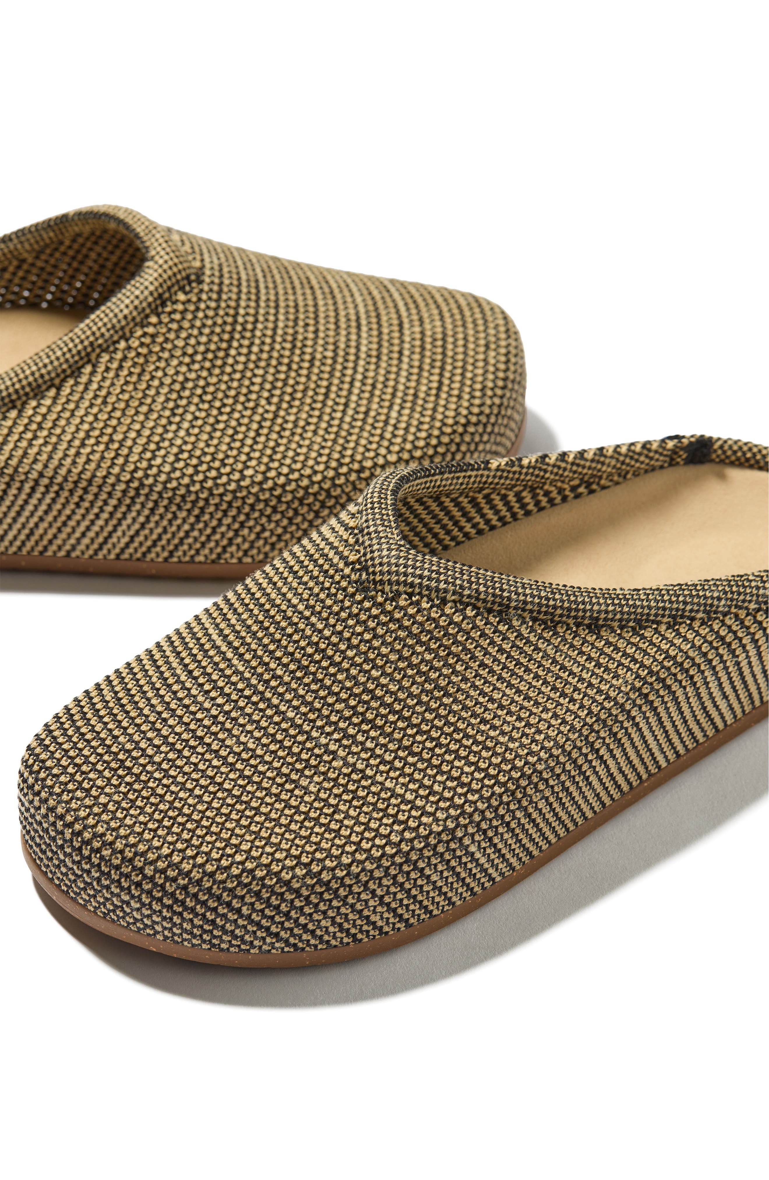 The Casual Clog, Alternate, color, TOFFEE RAFFIA-KNIT