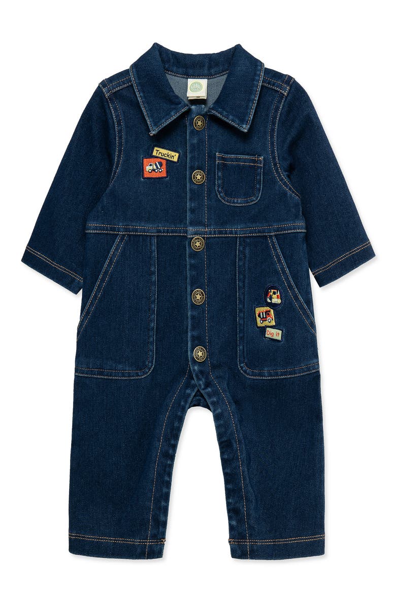Kids' Construction Coverall, Main, color, DENIM