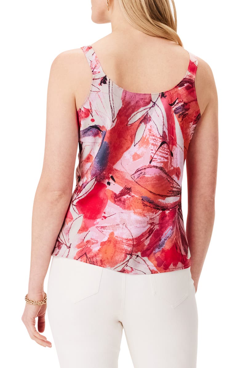 NIC+ZOE Scribble Bouquet Crepe Tank, Alternate, color, 