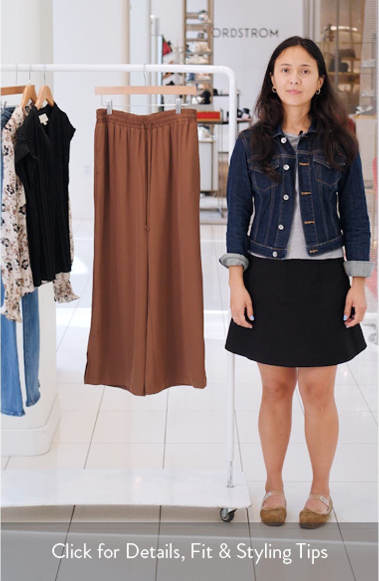 Crepe Drawstring Pants, sales video thumbnail