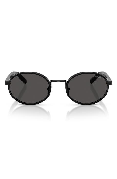 52mm Oval Sunglasses