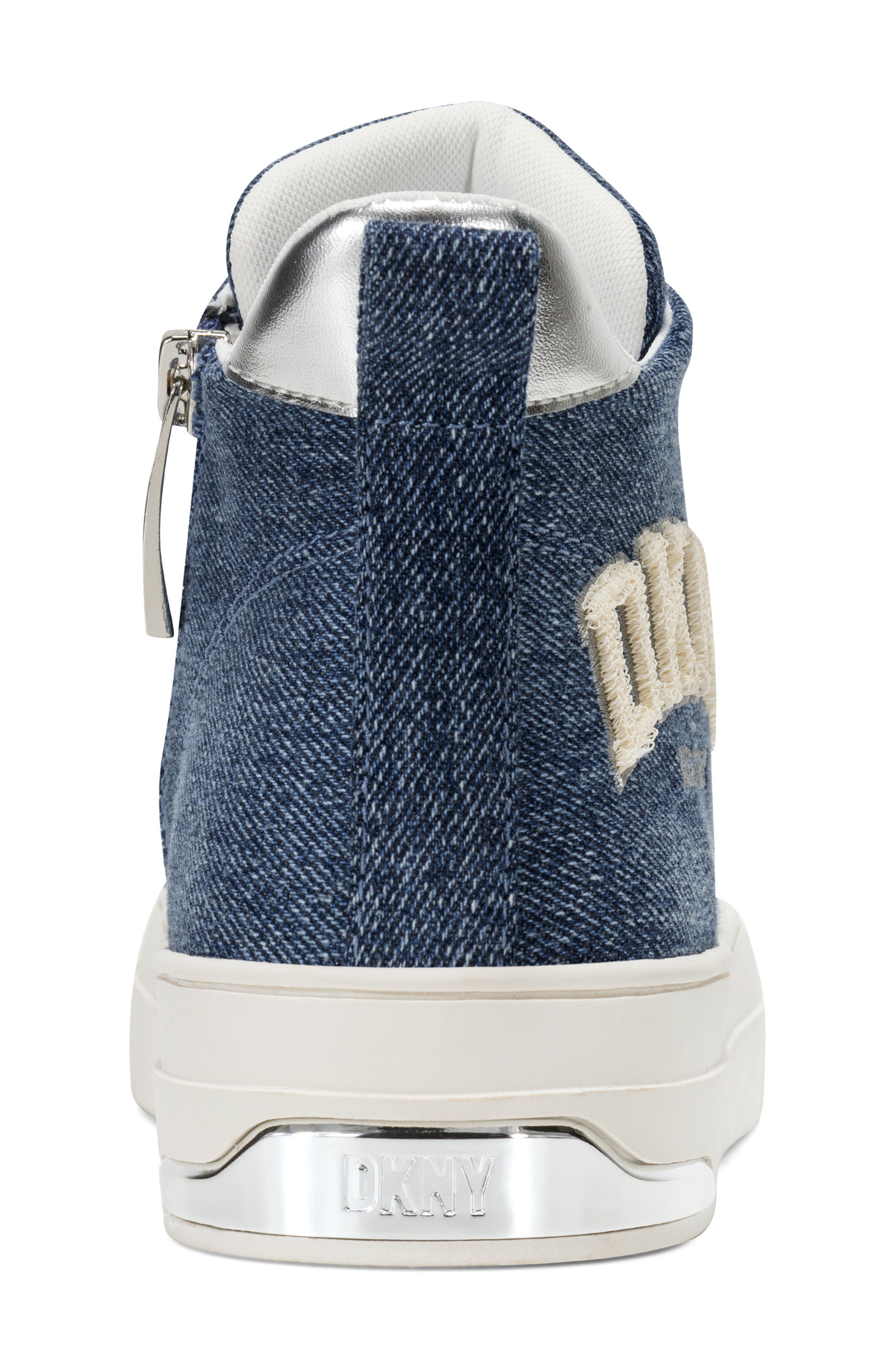 DKNY Yaser Mid Sneaker, Alternate, color, Dark Blue