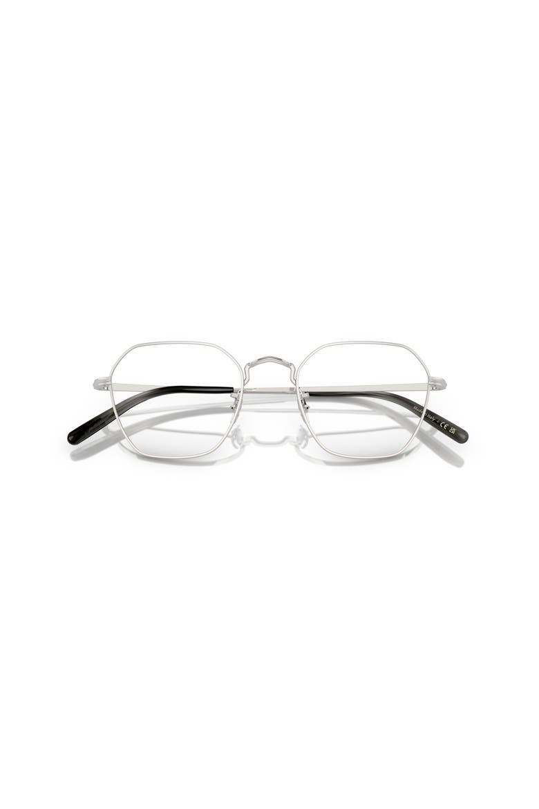 49mm Rectangle optical glasses, Alternate, color, Silver