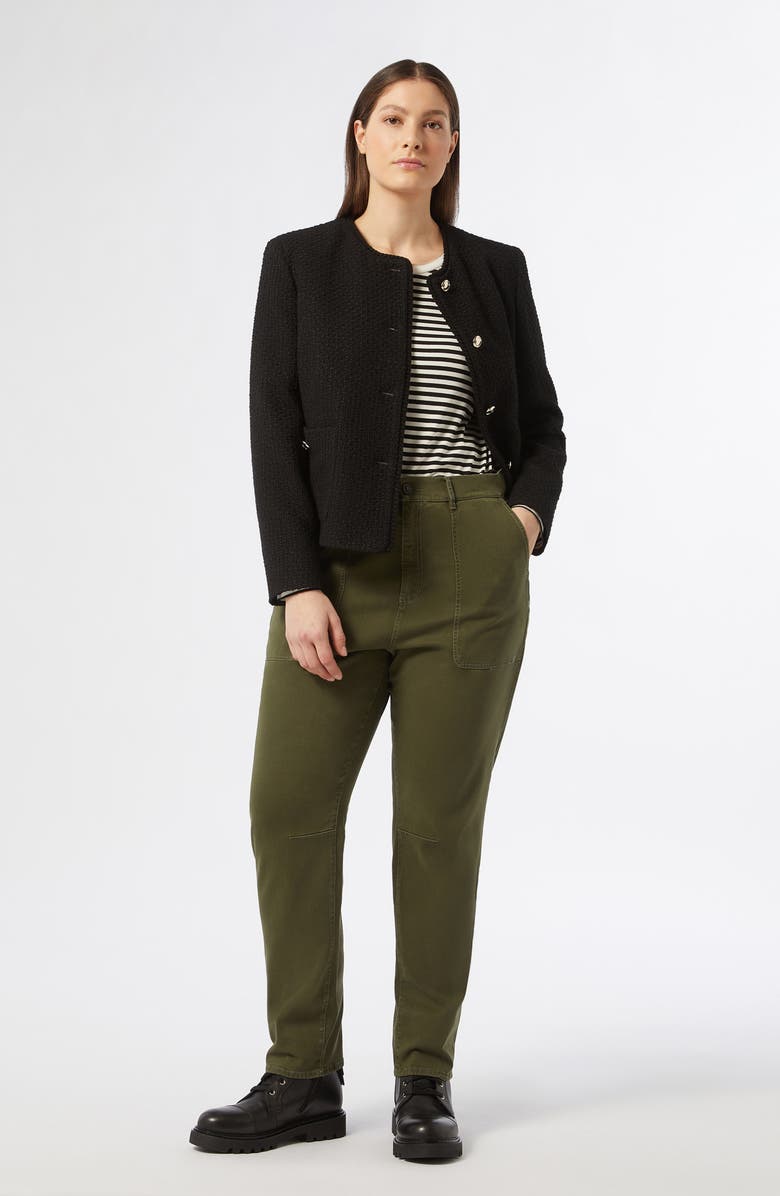 Marina Rinaldi Canosa Crop Tweed Jacket, Alternate, color, 