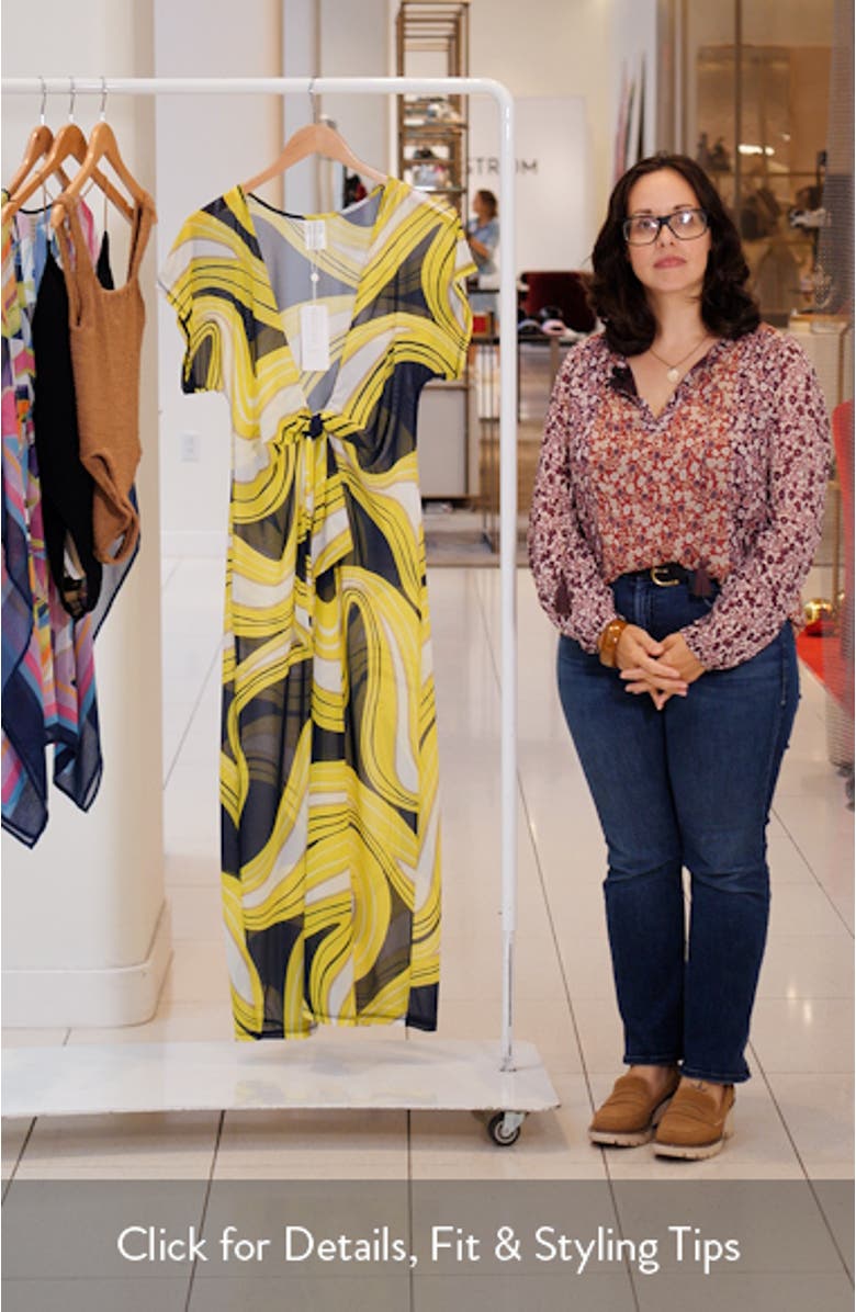 Serena Stretch Mesh Cover-Up Maxi Dress, sales video thumbnail