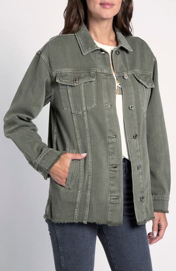 Thread & Supply Opal Denim Jacket In Green