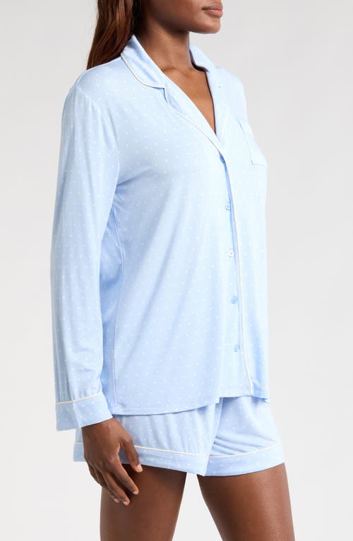 Nordstrom Moonlight Eco Long Sleeve Short Pajamas In Blue
