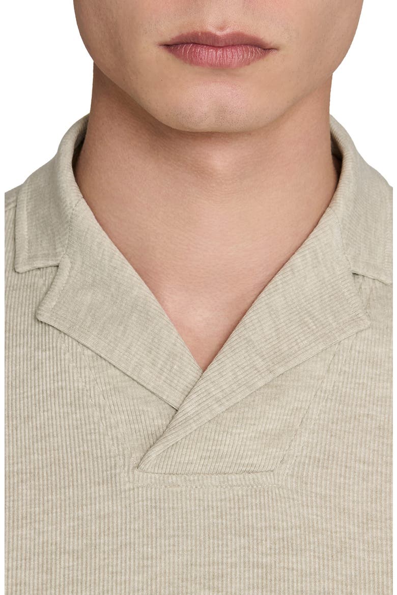 Johnny Collar Ribbed Polo, Alternate, color, GREY