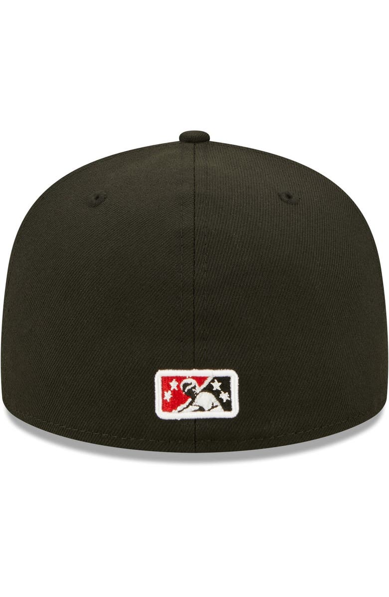 New Era Men's New Era Black Arkansas Travelers Authentic Collection Road 59FIFTY Fitted Hat, Alternate, color, Black