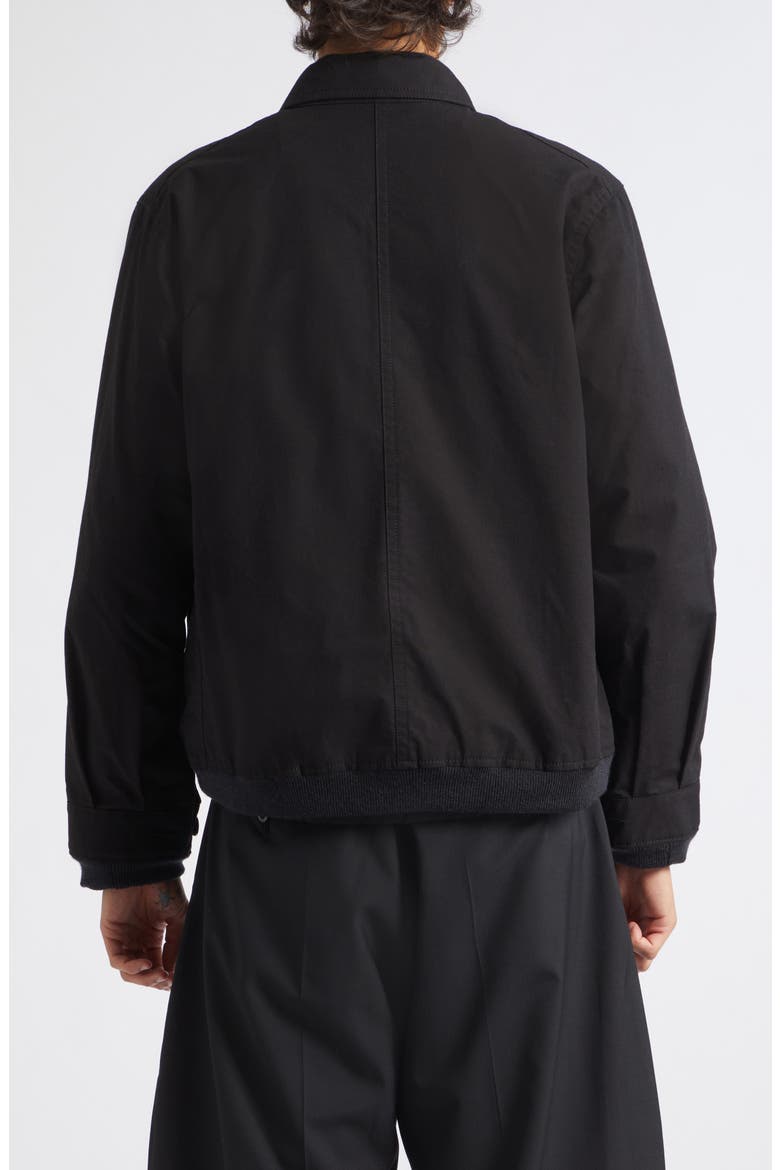 Reversible Nylon Twill & Ripstop Jacket, Alternate, color, BLACK/ DARK KHAKI