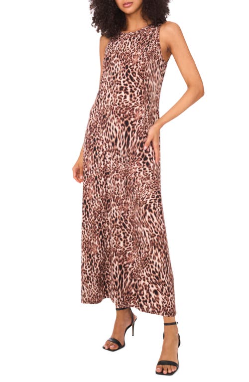 Vince Camuto Leopard Print Tank Dress In Multi