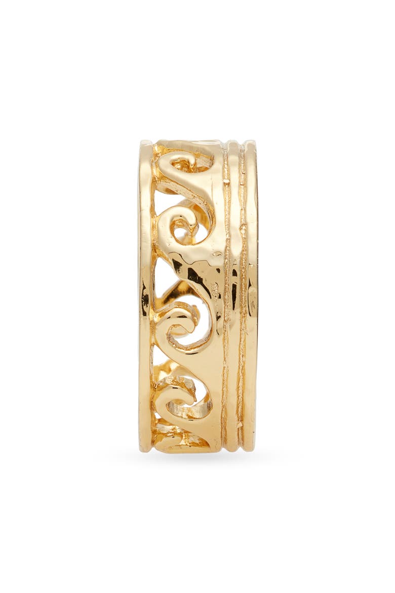 Lanikai Waves Ring, Alternate, color, GOLD