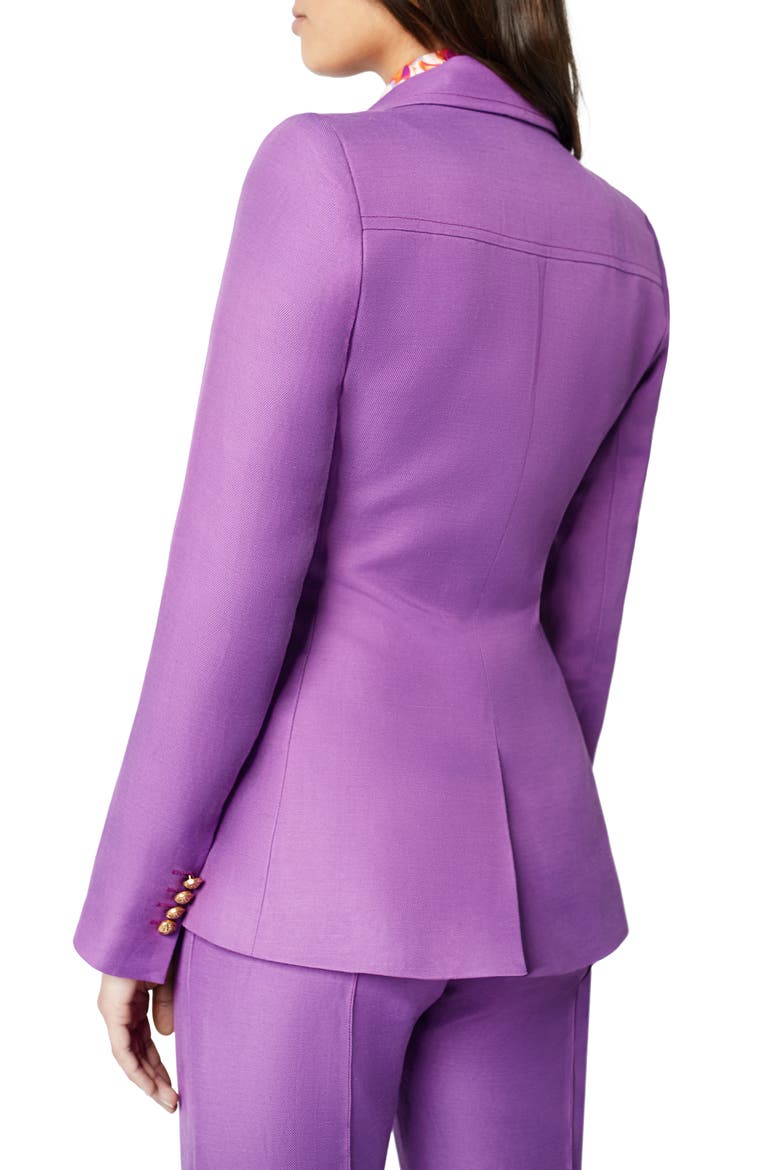 Pintuck Blazer, Alternate, color, VIOLET