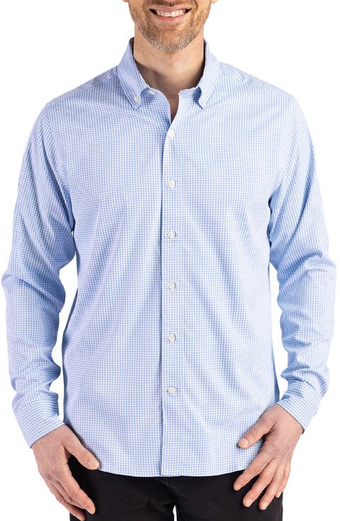 Skyline Epic Confidence Check Stretch Button-Down Shirt (Big & Tall)