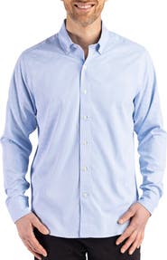 Cutter & Buck Skyline Epic Confidence Check Stretch Button-Down Shirt
