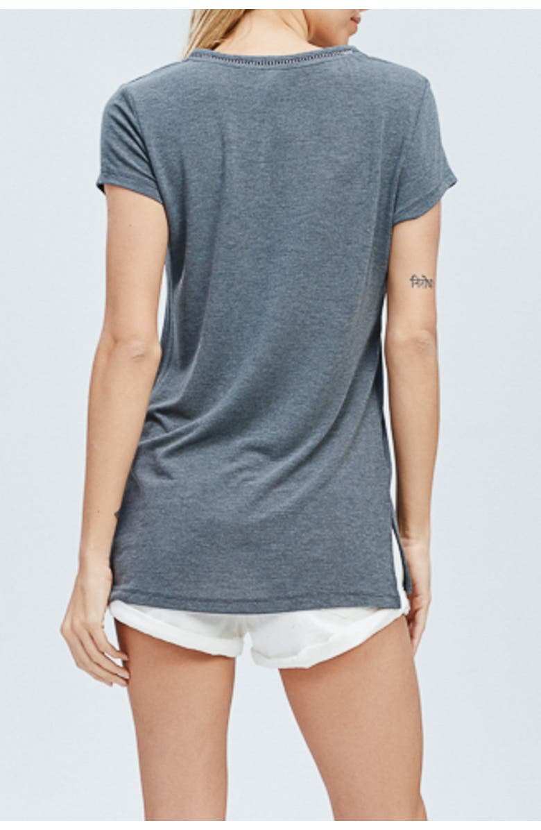 WISHLIST V-Neck Short Sleeve Top, Main, color, 