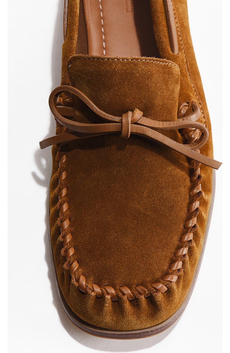 H&M Split Suede Loafers, Alternate, color, Light Brown