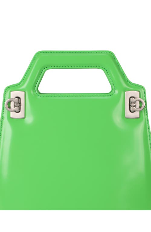 Ferragamo Top Handle Satchel In Green