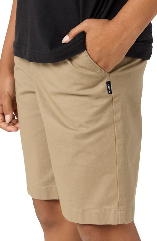 O'NEILL O'NEILL KIDS' JAY FLAT FRONT STRETCH BERMUDA SHORTS