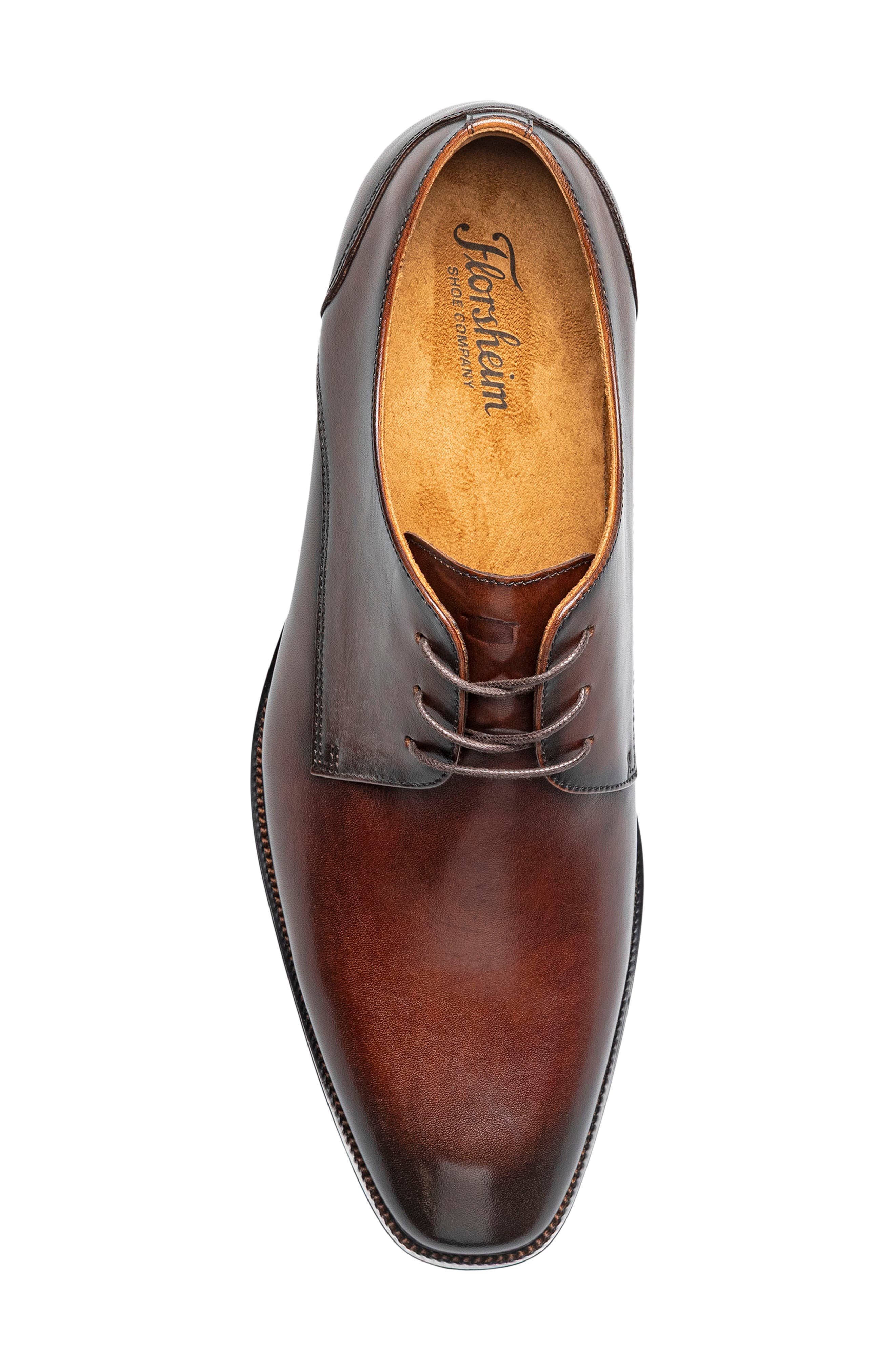 Sorrello Lux Plain Toe Derby, Alternate, color, BROWN