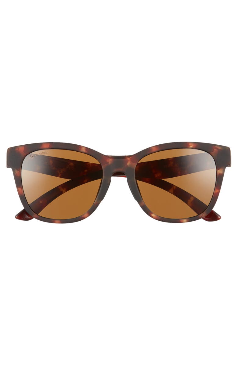 Smith Caper 53mm ChromaPop<sup>™</sup> Polarized Square Sunglasses, Main, color, Matte Tortoise