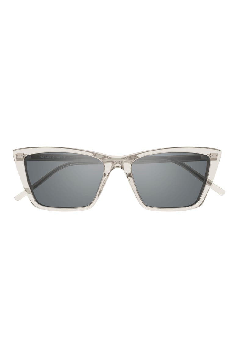54mm Polarized Cat Eye Sunglasses, Main, color, BEIGE