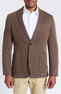 SAVILE ROW CO Brown Piqué Knit Sport Coat
