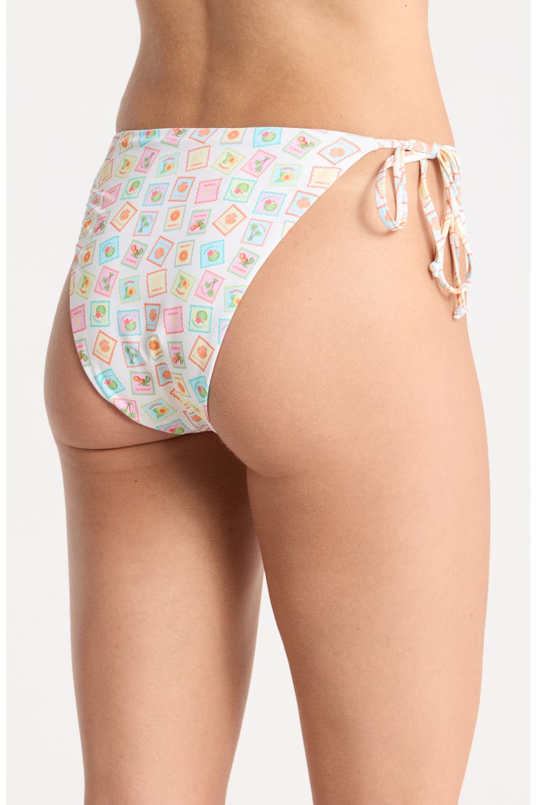 Mia Side Tie Bikini Bottoms, Alternate, color, COLLECTING STAMPS