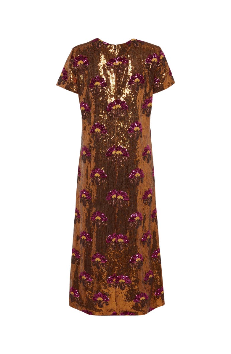 La DoubleJ Super Swing Dress Textured Sequins Rust, Alternate, color, Textured Sequins Rust
