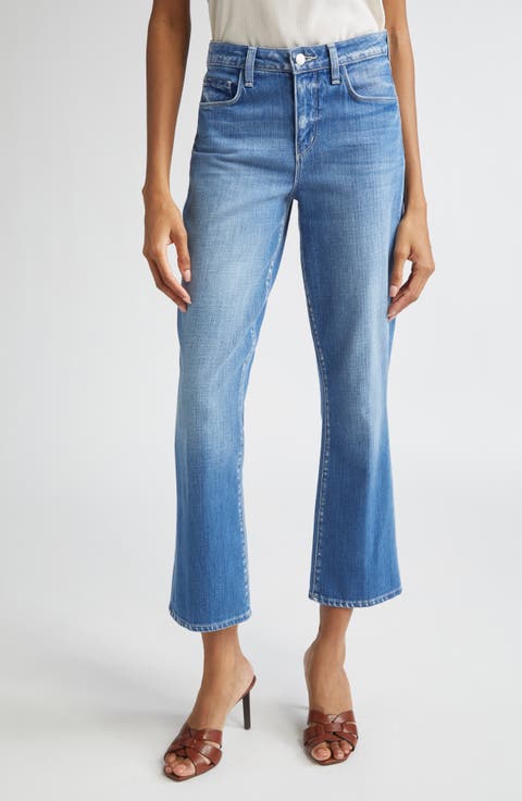 Tati High Waist Crop Micro Bootcut Jeans
