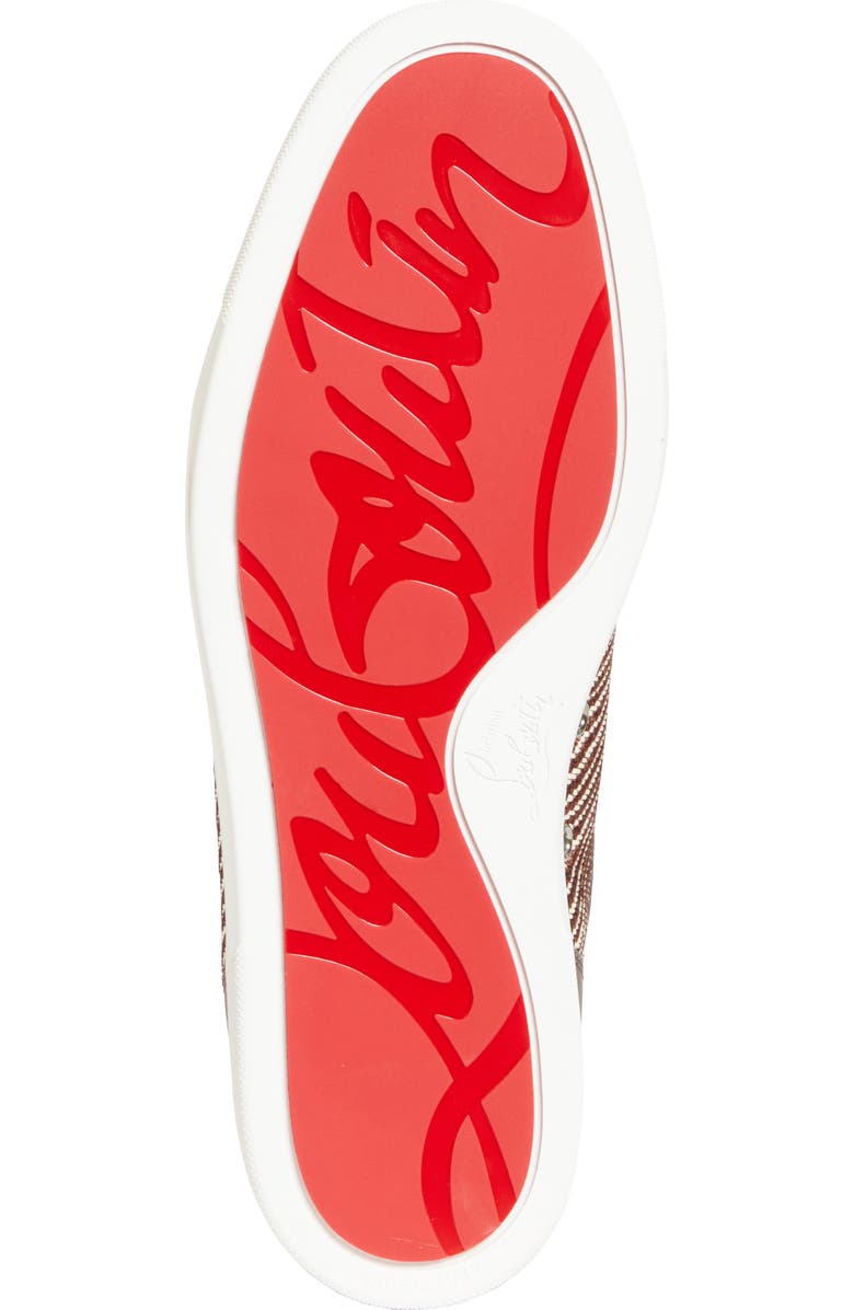 Christian Louboutin Rantulow Low Top Sneaker, Alternate, color, Amara/ White/ Brown