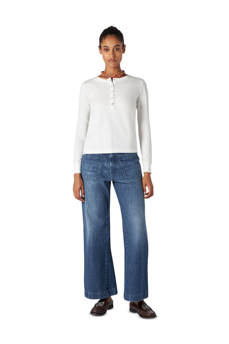 WCoralie Serafino Long Sleeve T-Shirt, Alternate, color, White