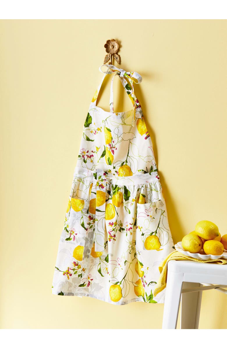 tag Lemoncello Hostess Apron Cotton Machine Wash One Size, Alternate, color, White