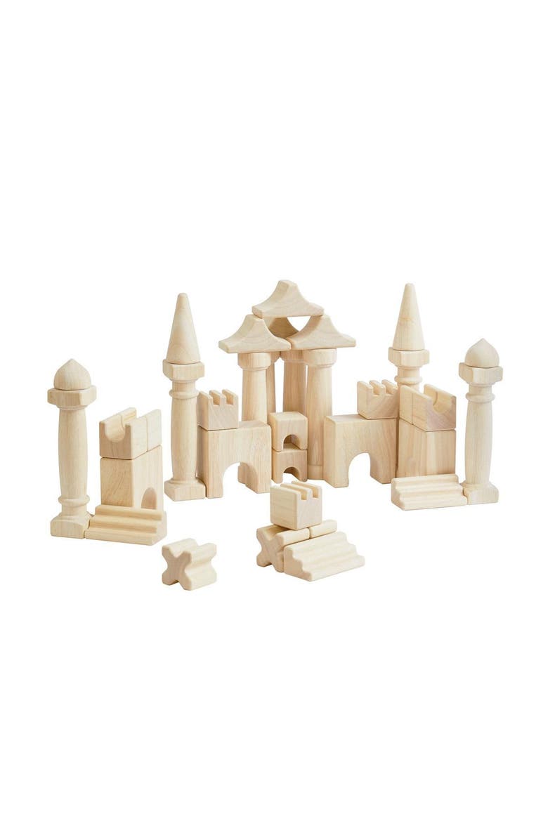 Kaplan Early Learning Company Architectural Unit Blocks - 44 Pieces, Alternate, color, Beige