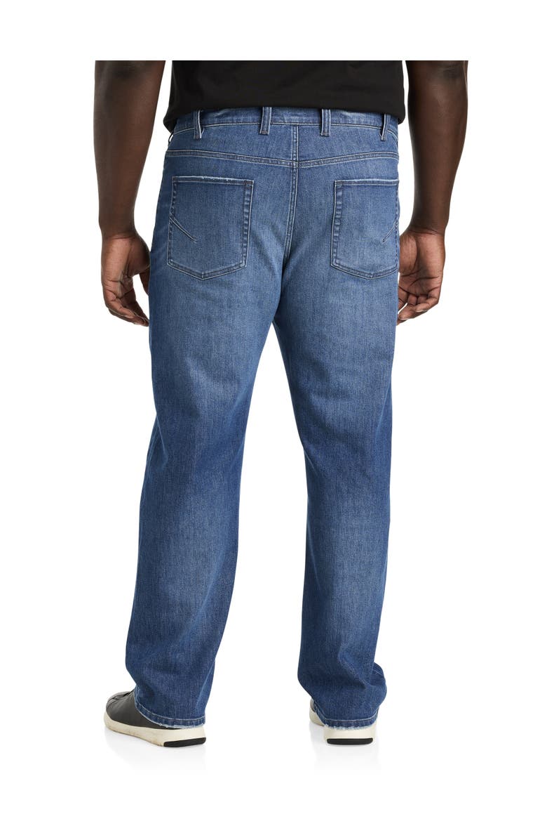 True Nation by DXL Relaxed-Fit Stretch Jeans, Alternate, color, Blue Lagoon