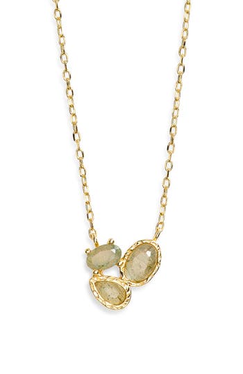 Argento Vivo Labradorite Cluster Pendant Necklace