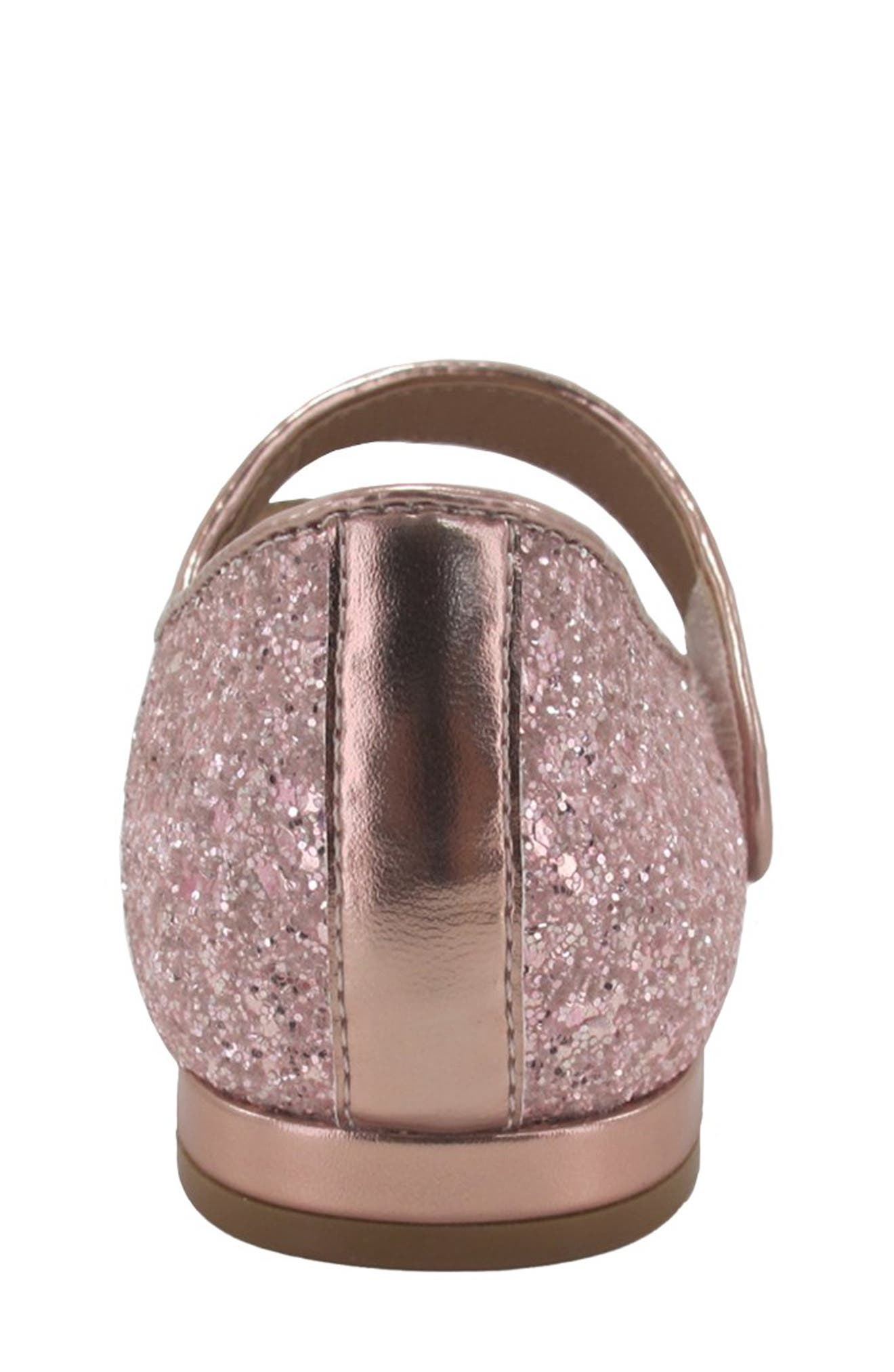 JELLYPOP Kids' Dalton Glitter Mary Jane Flat, Alternate, color, Pink