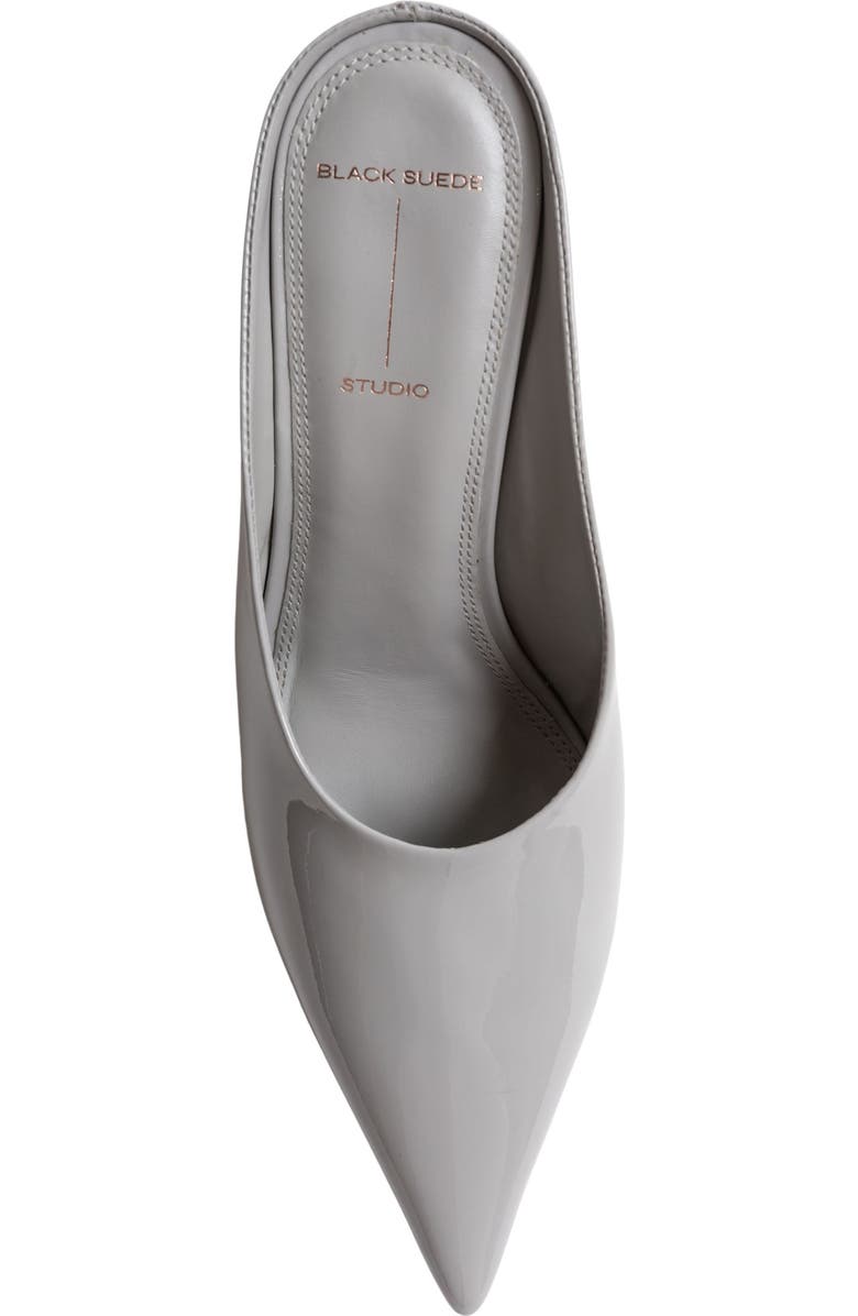 BLACK SUEDE STUDIO Aysha 70 Wedge, Alternate, color, Grey Patent Leather