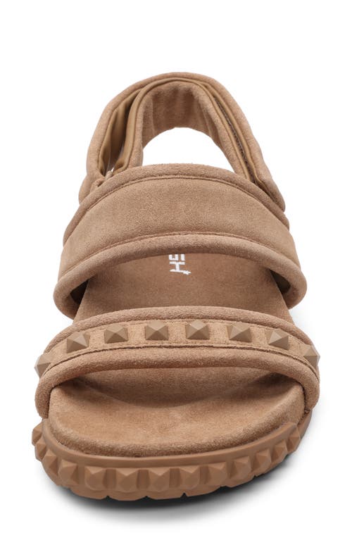 Ash Tixty Studded Slingback Sandal In Noisette Tan